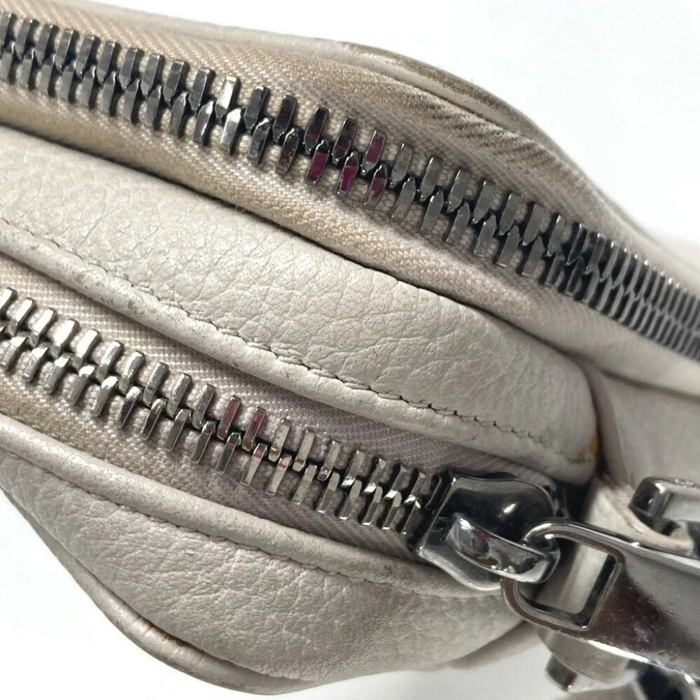 Dior logo Crossbody bag Shoulder Bag Leather IvoryBased - Picture 7 of 13